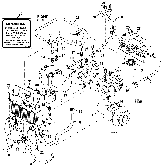 Reservoir and Hose Assembly