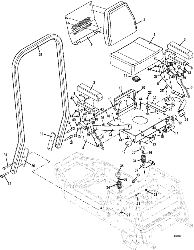 Seat and ROPS