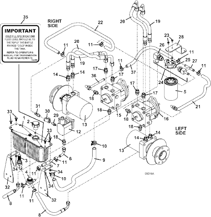 Reservoir and Hose Assembly