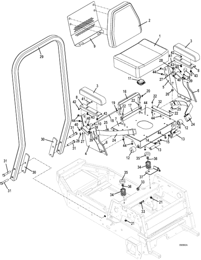 Seat and ROPS