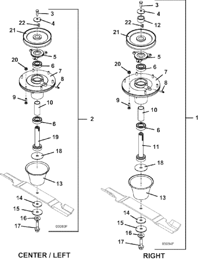 Blade Spindle Assembly