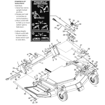 Lift Arm with Optional Powerfold Actuator