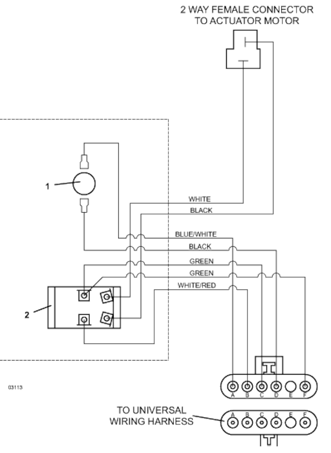 Wiring for Powerfold Actuator