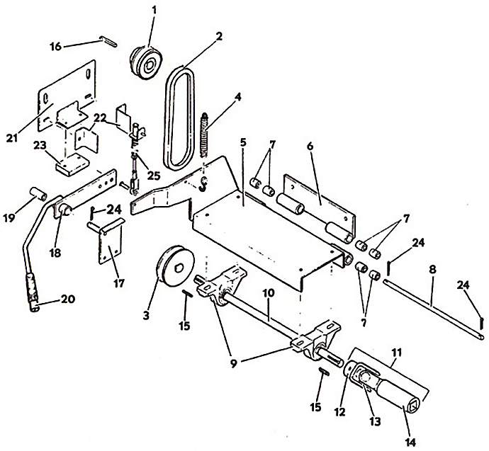 Power Shaft and Clutch Assembly