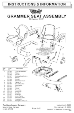 Grasshopper Grammer Seat Small Image for Link