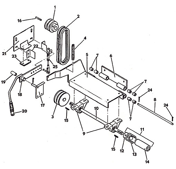 Power Shaft and Clutch Assembly