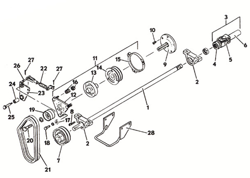 PTO Shaft and Clutch Assembly