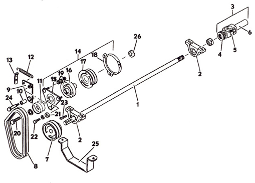 PTO Shaft and Clutch Assembly