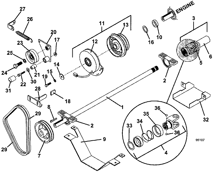 PTO Shaft & Clutch Assembly