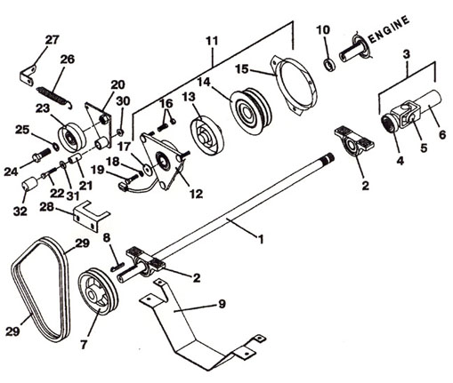 PTO Shaft & Clutch Assembly