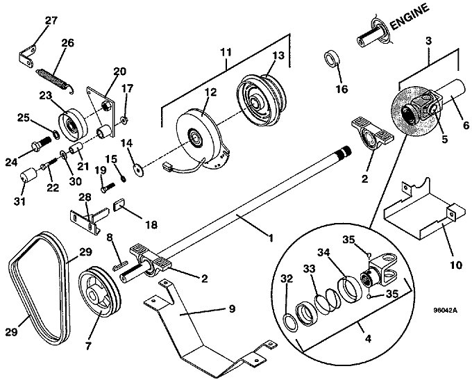 PTO Shaft & Clutch Assembly