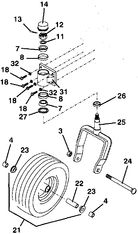 Tail Wheel Assembly 2