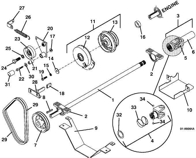 PTO Shaft & Clutch Assembly