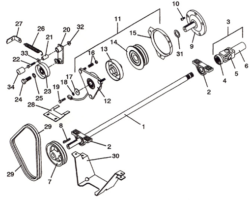 PTO Shaft & Clutch Assembly