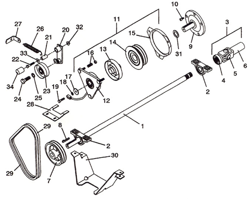 PTO Shaft & Clutch Assembly