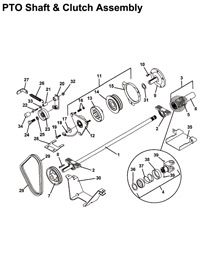 PTO Shaft & Clutch Assembly