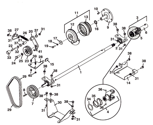 PTO Shaft & Clutch Assembly