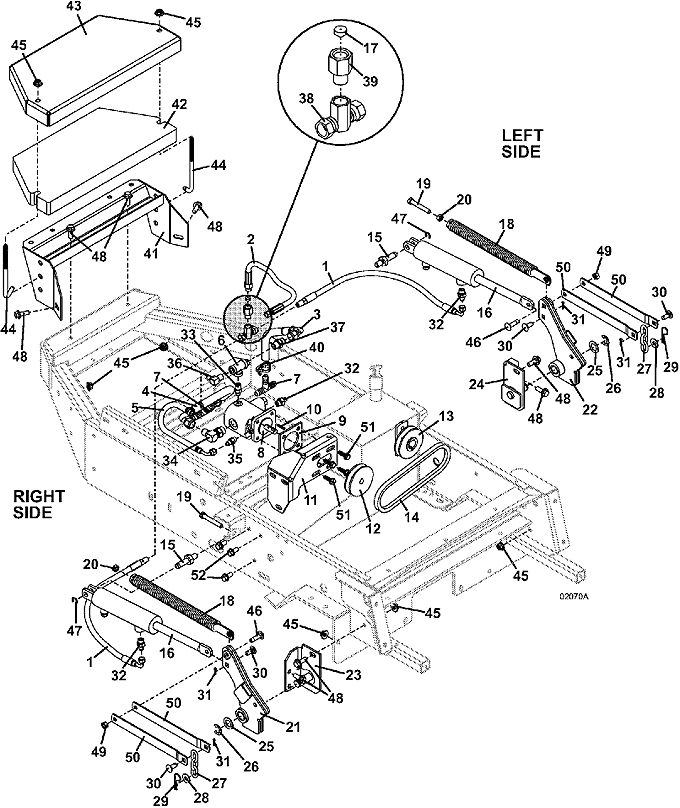 Grasshopper Parts Diagram 9861 Deck Mower Assembly 2000