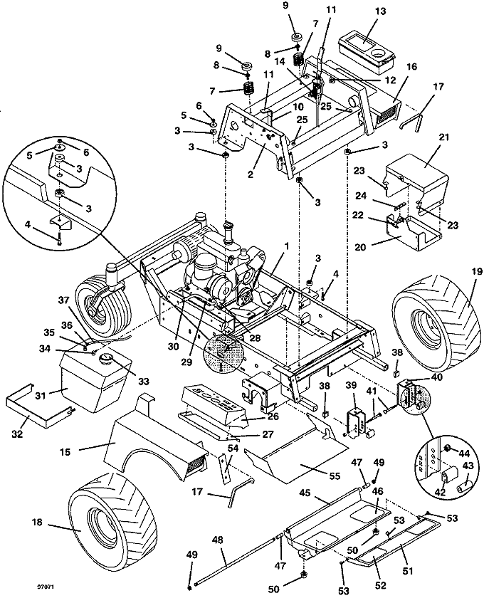 721d2 Tractor Assembly 1998 Grasshopper Mower Parts