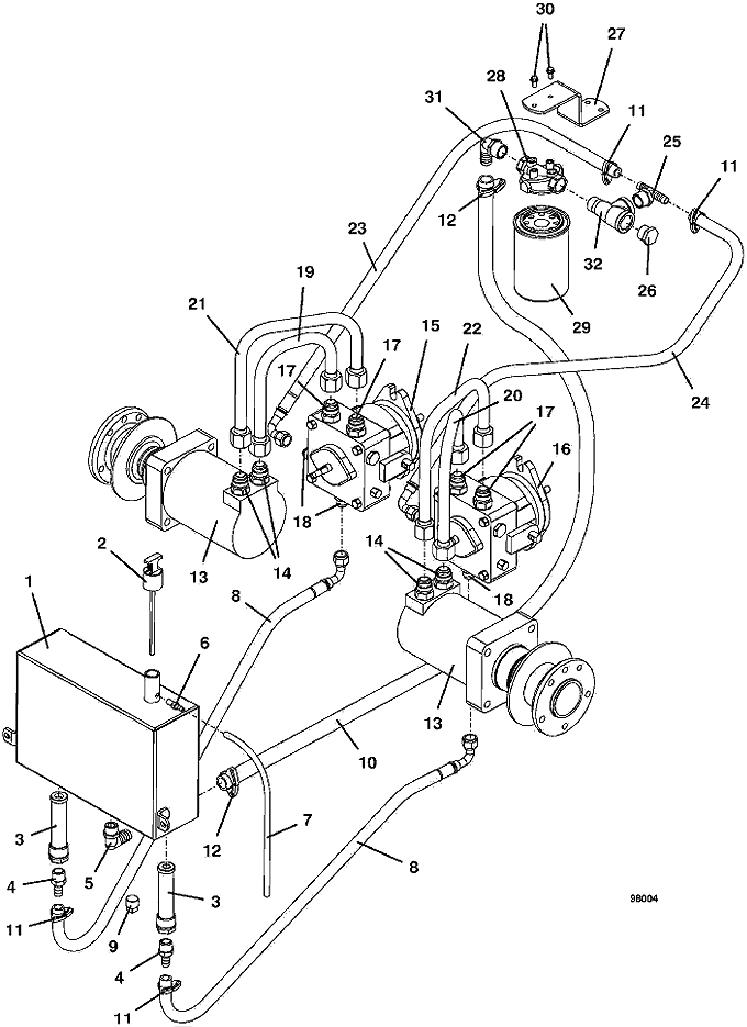 Reservoir and Hose Assembly