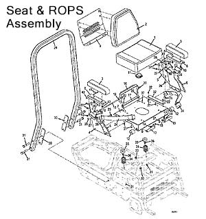 Seat and ROPS Assembly