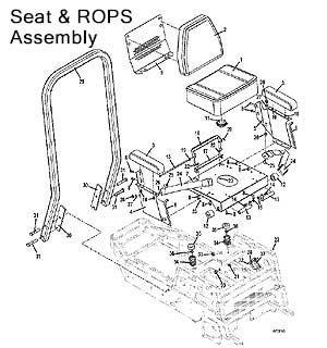 Seat and ROPS Assembly