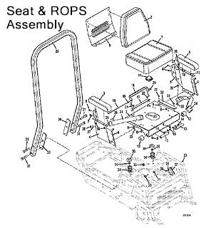 Seat and ROPS Assembly