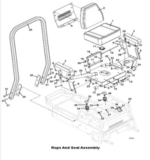 Seat and ROPS Assembly