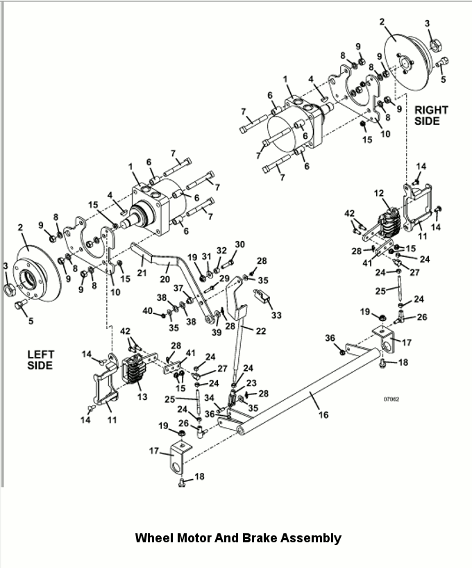 Wheel Motor and Brake Assembly