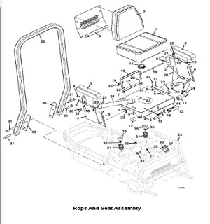 Seat and ROPS Assembly