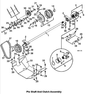 PTO Shaft and Clutch Assembly