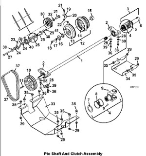 PTO Shaft and Clutch Assembly