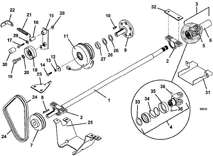 PTO Shaft & Clutch Assembly