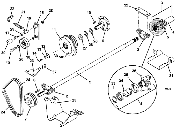 PTO Shaft & Clutch Assembly