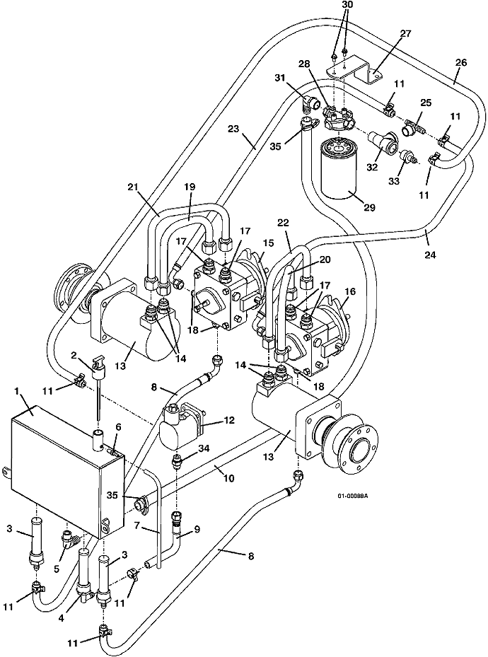 Reservoir and Hose Assembly