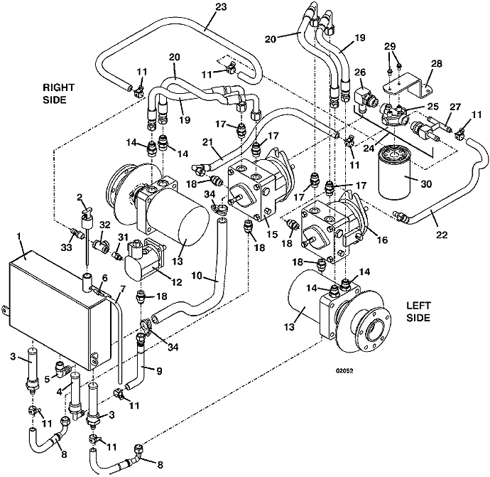 Reservoir and Hose Assembly