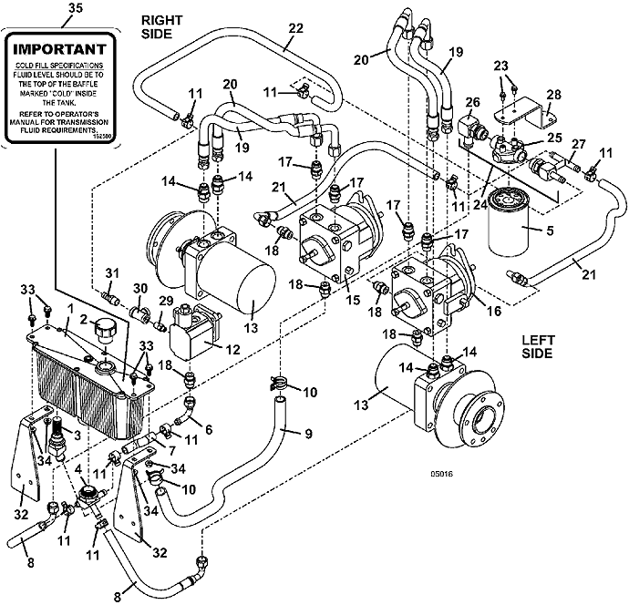 Reservoir and Hose Assembly