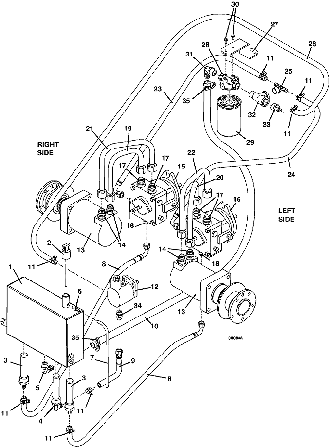 Reservoir and Hose Assembly