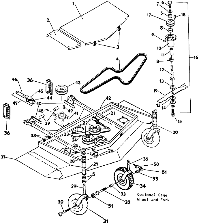 Kubota 54 Mower Deck Parts Diagram
