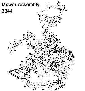 3344 Mower Assembly