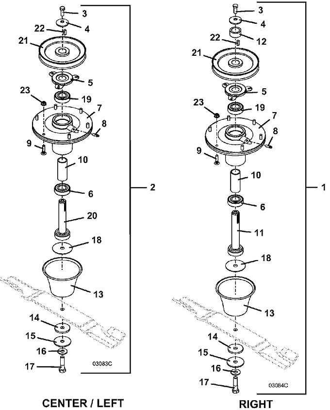 Blade Spindle Assembly