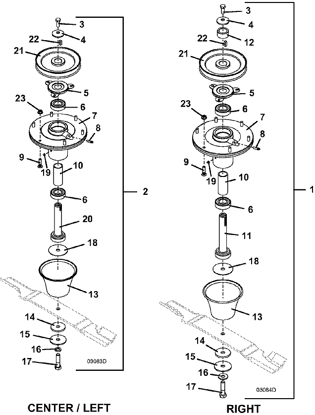 Blade Spindle Assembly