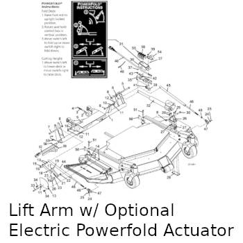 Lift Arm with Powerfold Assembly