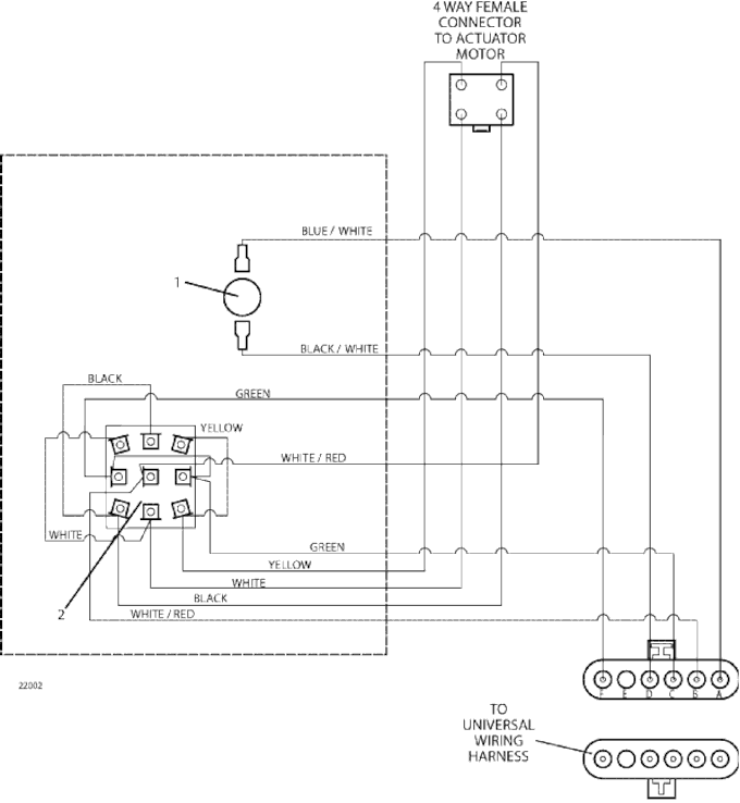 Wiring for Powerfold Actuator