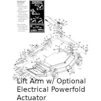 Lift Arm with Powerfold Assembly