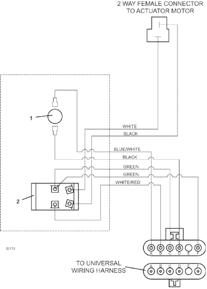 Wiring for Powerfold Actuator