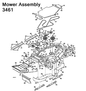 3461 Mower Assembly