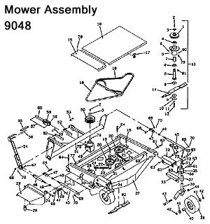 9048 Mower Assembly