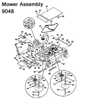 9048 Mower Assembly