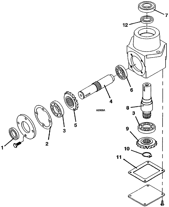 Right Angle Gearbox Assembly